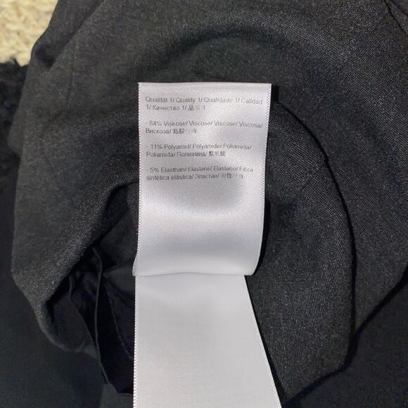 Escada Athracite Gray Straight Leg Mid Rise Trouser Dress Pants Size 44 - Picture 8 of 8